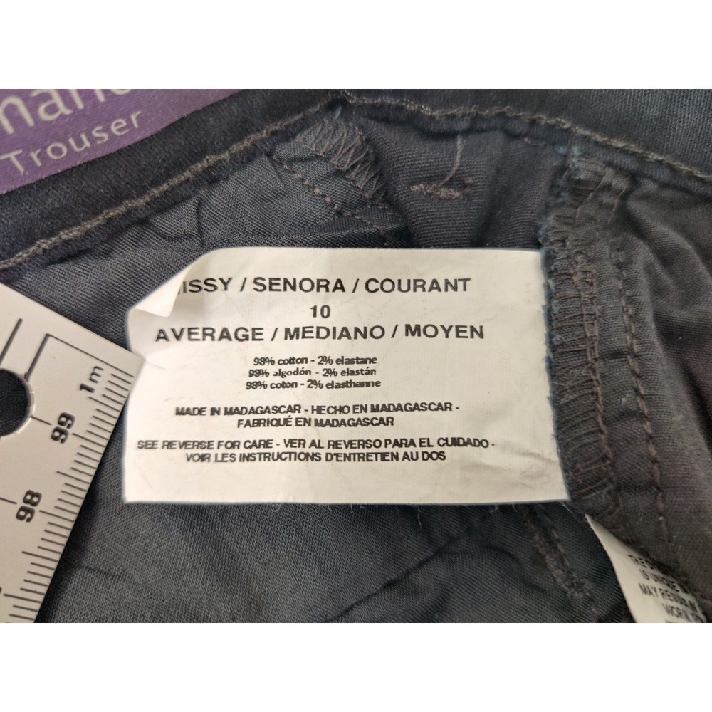 Gloria Vanderbilt Amanda Trouser Black Pants Size 10 Average Fit - Picture 5 of 9